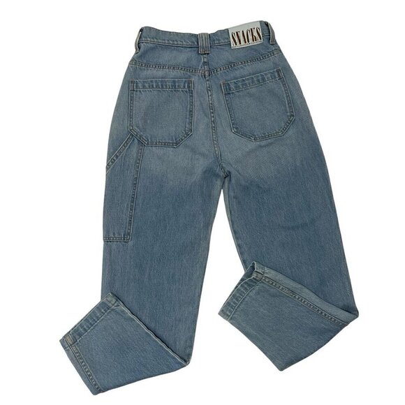 MOTHER Snacks High Waisted Twizzy Utility Ankle Straight Leg Jeans size 25 - Picture 7 of 13
